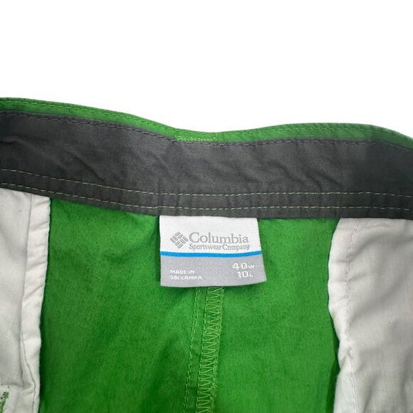 Columbia Mens Green Outdoor Casual Shorts Size 40 Inseam 9.5''Cotton/Poly Blend - Picture 2 of 12